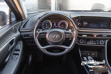  13 Hyundai Sonata 2021 Hybrid  السيارة وارد كوري و جمرك جديد