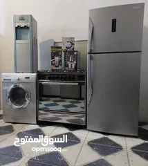  6 بكج عرسان مستعمل 7 قطع  ثلاجه 22قدم نوع ناشونال  غاز يونفيرسال ايطالي مجدد كامل 5 عيون غساله ناشونال