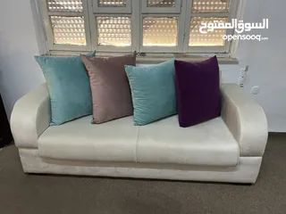  1 كنب قطعتين جديد غير ملموس
