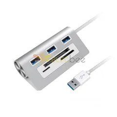  1 Rocketek hub USB3.0 splitter HUB one drag three SD/CF/TF card reader extension docking station