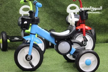  3 دراجات ثلاثية للاطفال موديلات رائعة مع موسيقى واضاءة والعاب