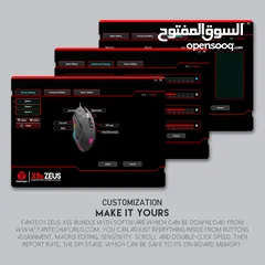  4 FANTECH X5s ZEUS GAMING MOUSE ماوس فانتيك جديد مكفول