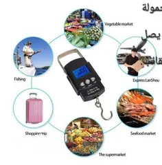  2 ميزان الكتروني محمول وزن شنطة سفر معلقة