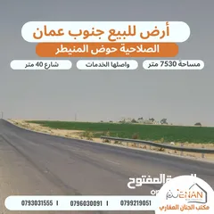  3 أرض مميزة للبيع / الصلاحية / حوض المنيطر / تبعد 100 متر عن شارع ال 40 المؤدي الى مادبا  واجهة 115 م