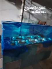  2 ثلاجة عرض ستانلس ستيل – نظيفة وجاهزة للشغل فورًا