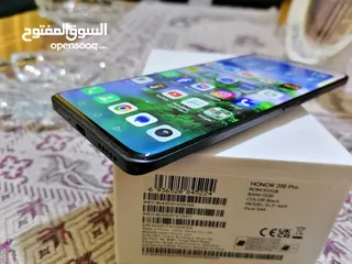  3 للبيع موبايل Honor 200 pro شبه وكالة كأنه جديد