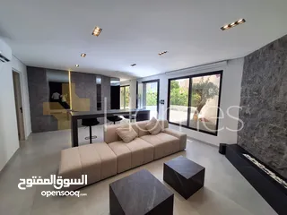  3 شقة ارضية مع ترس للايجار في الرابية بمساحة بناء 100م