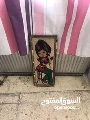  2 لوحات فنية رسم ولوحات طباعة بحالة ممتازة