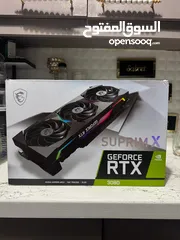  10 RTX 3080 / RTX3080 ROG STRIX / SUPRIM X /  Evga __ كرت شاشة بحال الجديد