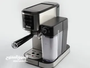  2 ماكينة صنع القهوة الرقمية مع شاشة وخزان حليب  / 20 بار