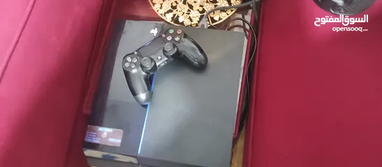  1 ps4 fat +شاشة ناشونال مقاس 43ضد الكسر