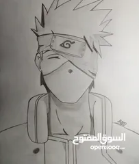  6 رسم شخصيات انمي على الورق