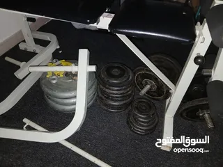  6 جهاز كروس + بنش +بار + وزنات  للبيع