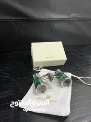  5 Rolex Green Opera Glasses Binoculars with Box & Pouch – Rare Collectible Accessory