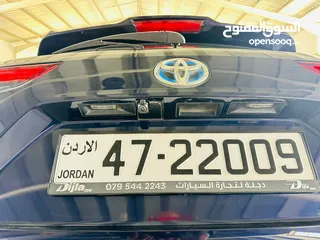  24 تويوتا هايلاندر هايبرد موديل 2021 خليجيه AWD فتحة سقف اللون كحلي GLE