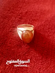  1 خاتم فضه رجالي 925 صياغه رائعه متوج بالعقيق اليمني ملبس شيوخ