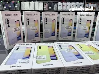  1 Samsung A25 ( 128 GB / 6 GB RAM ) ) جديد مسكر بالكرتونة كفالة وكيل الاردن