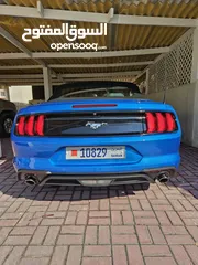  9 Mustang Black Interior, Blue Metalic Body, 2020 - 64 KM convertible