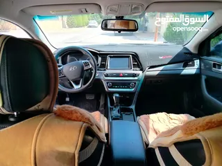  7 هيونداي سوناتا 2018 7جيد بحال الشركه ممشى قليل  استخدام شخصي مرفق ورقة الفحص