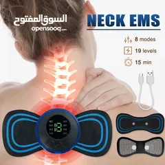  10 جهاز تدليك مساج الجسم بتقنية EMS النبضات الكهربائية 19 سرعه المساج بالنبضات مساج الفراشه نبضات لسعات