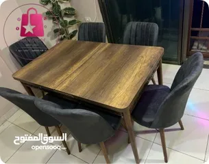  15 طاولات سفرة مع 6 مقاعد