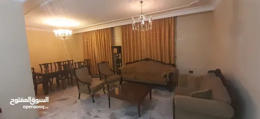  2 شقة مفروشة الرابية 3 نوم 4 حمام غسيل برندة طابق اول