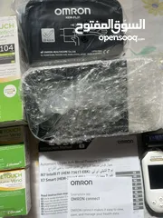  11 جهاز ضغط اومورون و جهازين قياس السكري و جهاز قياس الحرارة