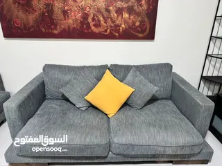  2 Pan Emirates Emery 5 Seater Sofa - Grey