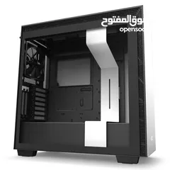  2 NZXT H710 ATX Mid Tower Gaming Case Matte black/white