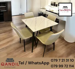  8 طاولة مطبخ + 4 كراسي .. واصلة داخل عمان