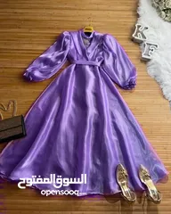  6 فستان ملكي خامايه شيفون مشمع