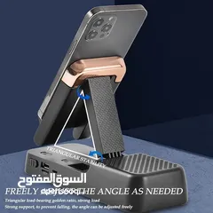  2 حامل للهاتف مع مكبر صوت بلوتوث مع بور بانك 3   في 1  كله في جهاز واحد