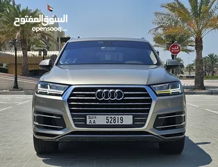  2 2016 Audi Q7 (New Shape) / Gcc Specs /Original Paint / Auto park / Panoramic Roof  Excellent overall