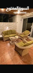  1 طقم راتان اصلي بحالة جيدة للبيع