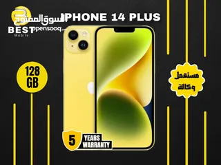  1 بسعر مميز ايفون 14 بلس مستعمل وكالة /// iPhone14 plus 128GB