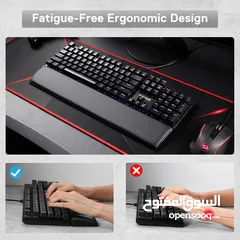  4 Redragon P037 Meteor L Computer Keyboard Wrist Rest Pad ركاية يد نوعية ممتازة ريدراجون
