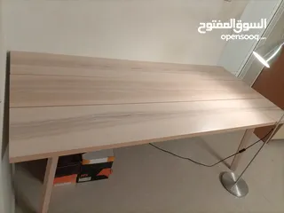  7 Ikea office table for sale with lamp