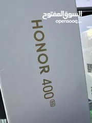 10 Honor 400 ( 256 GB / 12 RAM ) 5G  هونر 400 جديد بالكرتونة معه السماعات الاصلية  و الكفر الاصلي شركة