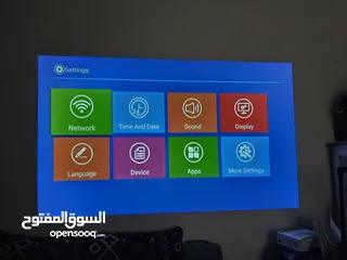  2 بروجتكور  مع حامل متكامل واي فاي وبلوتوث 12000 لومن