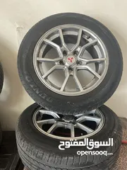 2 جنط ميتسوبيشي مع كوشوك 16