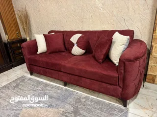  14 طقم كورنر تفصيل خشب لاتيه وقراط إسفنج ضغط عالي سفنج تركي القماش قماش مخمل ووتر بروف