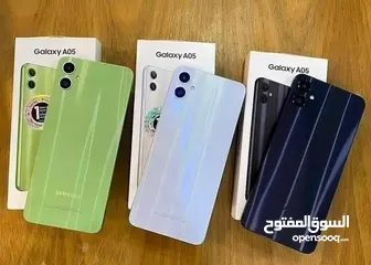  4 مستعمل ايام Samsung A05 رام 8 جيجا 64 و 128 أغراضة والكرتونه الأصلية متوفر توصيل