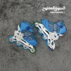  4 سكيتات VIP   عجال مطاط هيكل بلاستيك مقوى شفرات حديد .