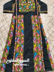  1 ثوب تقليدي فخم تراثي الوان جميلة تطريز فخم قماش توب جاهز للبس