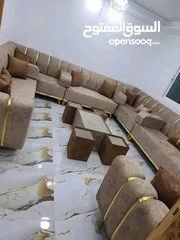  8 أقوا العروض جلسات خليجية أحدث الموديلات 17 مقعد مع طقم طربيزاط + مراكي + مخدات