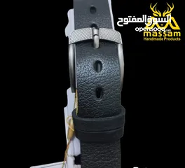  12 حزامات جلد طبيعي  صناعة مصرية  اصلي مكفول . ومتوفر صناعة تركية جميع القياسات متوفرة داخل معرضنا بوسط