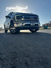  7 FORD F-150 2021 Lariat  Hybrid POWER-BOOST  فورد f150 بحال الوكاله- بدون الرقم