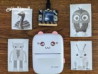  10 طابعة حراريه صغيره متنقله بلوتوث طباعه اسود و ابيض طابعه لاسلكيه عن طريق الهاتف الخلوي بلوتوث