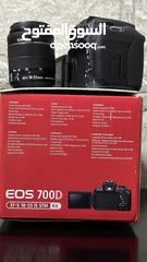  7 كاميرا كانون 700D بحالة الجديده للبيع