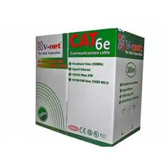  1 كابل شبكات V-NET CAT6e CABLE 305M AND 105M  V-NET CAT6e – أداء ممتاز بسعر اقتصادي!